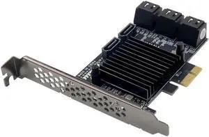 8 Port SATA 3 PCI Express Expansion Card PCI-E SATA Controller PCIE 1X to SATA3.0 6Gb Adapter Add On Cards Marvell chip 9215 8 Port SATA 3 PCI Express Expansion Card PCI-E SATA Controller PCIE 1X to SATA3.0 6Gb Adapter Add On Cards Marvell chip 9215