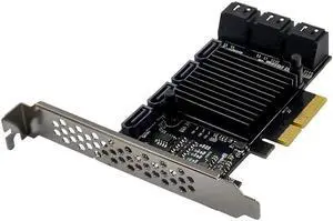 PCI-E X4 to sata3.0 card ASM1166 chipset Pcie To Sata 3 Expansion Card 10 Port Sata 3.0 Pci Express Adapter Card 6G Controller