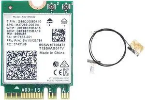 WI-FI 6E Bluetooth 5.2 For AX210 Dual Band 3000Mbps M.2 Wireless Card AX210NGW 2.4G/5G 802.11Ax With IPEX Antenna