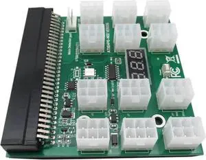 High Performance Durable Breakout Board Server Adapter PSU Power Supply for HP 1200W GPU Mining w/Cables Vicue
