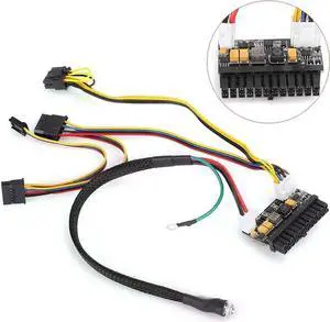 Asixxsix PC Power Supply Power Module, Quietly Work Without Noise, 24Pin Stable and Reliable, 12V DC Input for Mini-ITX 1U Case Asixxsix PC Power Supply Power Module, Quietly Work Without Noise, 24Pin Stable and Reliable, 12V DC Input for Mini-ITX 1U Case