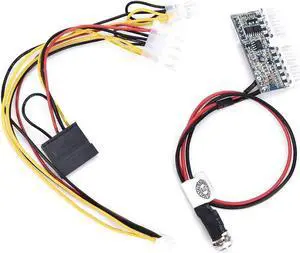 24Pin ATX Switch, DC ATX 160W 24Pin Pico Switch, High Power in Line DC ATX 12V Power Supply Module DC to DC Power Supply Module for Mini Computer ITX etc