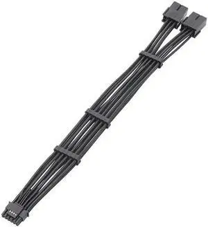 Sturdy 2x 8Pin Female to PCIE 5.0 12+4 16Pin Video Card Cable for RTX4000 RTX40(2X8PIN PM)