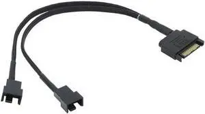 SATA 15 Pin to 3 Pin/4 Pin Laptop Motherboard CPU Fan Extension Cable Adapter Dropship