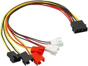 4Pin to 3Pin Fan Power Cable Adapter Connector 12V 7V 5V Cooling Fan Cable