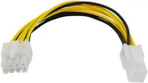 20cm PCIe 4 Pin to 8 Pin Power Adapter Cable 4P female to 8P male PCIe Power Cord For PCI-e Video Cards