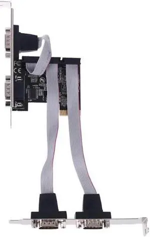 99100 Chipset PCIe 4 Ports Serial Add on Card Multi RS232 DB9 COM Expansion Riser Adapter Converter TXB077
