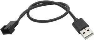 1Pc 3/4 Pin Computer PC Fan Power Cable Connector Adapter 5V 30cm Connect 3pin Or 4pin Fan To USB Adapter Cables