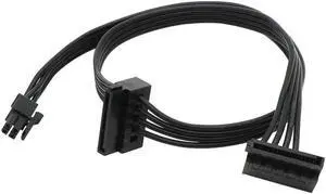 1pc 45CM Mini 4 Pin To 2 Sata SSD Power Supply Cable for M410 M610 M415 B250