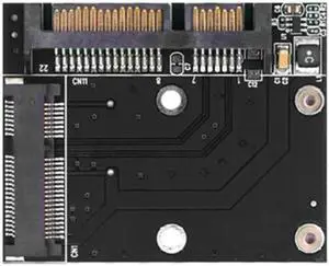 Convenient Mini Pcie2.5 SSD Adapter MSATA to 22-Pin Adapter Effortlessly Expand PC Storage Capacity(Black)