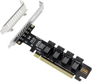 NGFF PCI-E 16X to 4 Ports U.2 Split Expansion Card SFF-8643 NVME PCIE Adapter