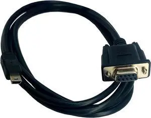 USB to RS232 Serial Adapter USB Mini 5 Pin Male to DB9 9 Pin Female Serial Converter Cable 1.8M/6Feet (Mini USB to RS232 Serial)