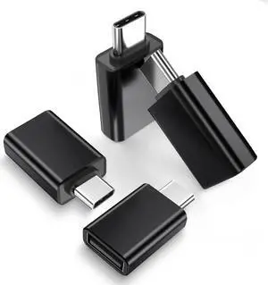 USB C Male to USB Female Adapter 4 Pack USB Flash Thumb Drive to USBC Adapter Type C Thunderbolt 3 OTG Converter for iPad MacBook Pro Air Apple iPhone 16 15 Notebook Surface