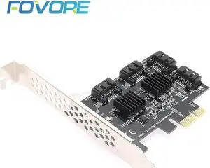 e E to SATA Card -E Adapter Express to SATA 3 Converter 4 Port SATA III 6G Expansion Controller Card Adapter IPFS