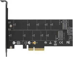 M.2 NVMe SSD NGFF TO PCI-E X4 adapter M Key B KEY Dual interface card Suppor PCI Express3.0 Dual voltage 12v+3.3v SATA3 M.2 NVMe SSD NGFF TO PCI-E X4 adapter M Key B KEY Dual interface card Suppor PCI Express3.0 Dual voltage 12v+3.3v SATA3