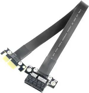 Express e Gen3.0 x1 x16 Riser Graphics Card Ribbon Extension Cable 25cm -E 1x 16x 3.0 R11SF for BTC Miner