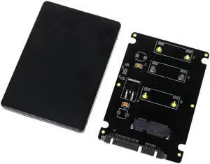 Pcie mSATA SSD to 2.5 inch SATA3 Adapter Card with Case 7 mm Thickness black Pcie mSATA SSD to 2.5 inch SATA3 Adapter Card with Case 7 mm Thickness black