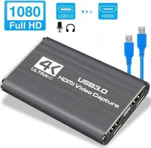 USB 2.0 Game Capture Card 1080P 4K placa de video Reliable streaming Adapter For Live Broadcasts Video Recording