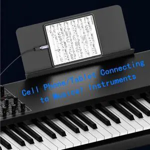 2 Pack USB C to USB B Adapter Type C to MIDI Convert Connector Type C Male to USB B Female Printer Adapter for Eectric Piano DAC Synthesizer DJ Controller Keyboard Printer (Straight)