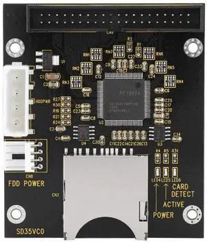 Computer Connectors, SD Memory Card To 3.5inch 40Pin Male, IDE Hard Disk Drive Adapter Secure Digital Converter, IDE Hard Disk Drive Adapter, Compatible with DOS/Linux/Windows 98SE/Me/XP