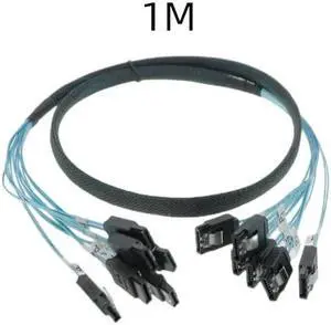 1 pcs Sata To Sata Cable 6 Ports/Set Date Cable Sata 7 Pin To Sata 7 Pin Sas Cable 6Gbps HDD Splitter Cable For Server(6 to 6 straight)(0.5m)