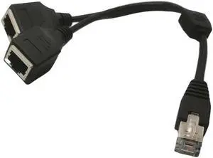 Câble de réseau Ethernet LAN avec 1 prise mâle vers 2 femelles, adaptateur Y facile et stable, RJ45, transmission en Cat5e, Cat5, Cat6 Câble de réseau Ethernet LAN avec 1 prise mâle vers 2 femelles, adaptateur Y facile et stable, RJ45, transmission en Cat5e, Cat5, Cat6