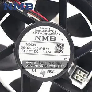 Original New NMB 3615RL-05W-B76 DC 24V 1.47A 90X90X38mm ABB Inverter Cooling Fan ACS880 Original New NMB 3615RL-05W-B76 DC 24V 1.47A 90X90X38mm ABB Inverter Cooling Fan ACS880