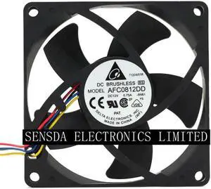 1pcs pwm fan For delta AFC0812DD DC12V 0.75A 8020 8CM 80mm 80x80x20mm 4Pin 4Wire high-speed Cooling Fan 1pcs pwm fan For delta AFC0812DD DC12V 0.75A 8020 8CM 80mm 80x80x20mm 4Pin 4Wire high-speed Cooling Fan