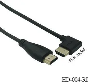 Dual HDM1-compatible Male to Female Converter Up Down Right Left Angled Adapter HDTV Cable for DVD PS3 PC(150cm)(HD-004-RI)