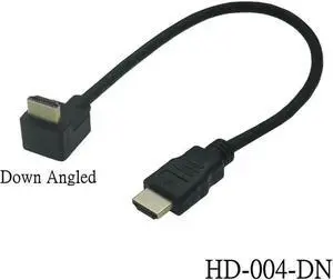 Dual HDM1-compatible Male to Female Converter Up Down Right Left Angled Adapter HDTV Cable for DVD PS3 PC(150cm)(HD-004-DN)