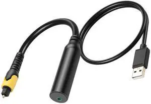 Digital Optical to 3.5mm Audio Converter - Toslink SPDIF to 3.5mm Auxiliary Adapter for Samsung, Sony, LG TVs, Game Consoles, Sound Systems [No Built-in DAC]