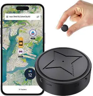 Vehicle GPS Tracker, GPS Strong Magnetic Vehicle Loss Prevention Tracker, No Subscription Required - Magnetic Minimum GPS Tracker Locator Real Time, Anti-theft Micro GPS Tracking Device with Free Apps