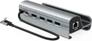 USB-C Hub Docking Station LAN HDMI Compatible Steam Deck Aluminum