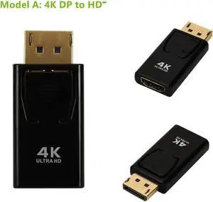 3 in 1 DisplayPort DP To HDMI-compatible DVI VGA Adapter Cable 1083P Converter Connector For PC Projector Laptop HDTVLength: 0.5m and below (25cm)
Color: Grey (DP TO HDMI 4K)