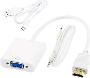 HDMI-Compatible to VGA Adapter Male To Famale Converter for PS4 1080P HDMI-VGA Adapter Use Video Audio Cable Jack For PC TV BoxLength: <=0.5m (0.5m and below)
Color: Green (with audio power)