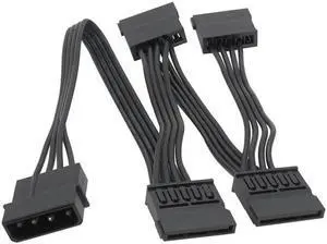 60CM 1 4Pin IDE to 4 15Pin SATA Power Supply Splitter Cable Male to Female Cord for DIY PC Sever Hard Disk Drive HDD SSD(1 IDE to 4SATA) 60CM 1 4Pin IDE to 4 15Pin SATA Power Supply Splitter Cable Male to Female Cord for DIY PC Sever Hard Disk Drive HDD SSD(1 IDE to 4SATA)