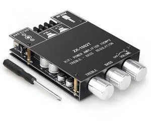 ZK-1002T 100W+100W Power Amplifier Board, TPA3116D2 Chip with Bluetooth and AUX Inputs, 2.0 Channel Audio Power Amplifier (ZK-1002T) ZK-1002T 100W+100W Power Amplifier Board, TPA3116D2 Chip with Bluetooth and AUX Inputs, 2.0 Channel Audio Power Amplifier (ZK-1002T)