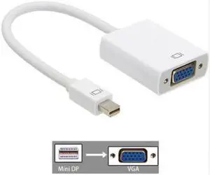 1.9M Thunderbolt Displayport Mini Display Port DP to HDMI-compatible Male Adapter cable For Apple Macbook Mac AirLength: 1.8m
Color: Black (MINI DP TO VGA)