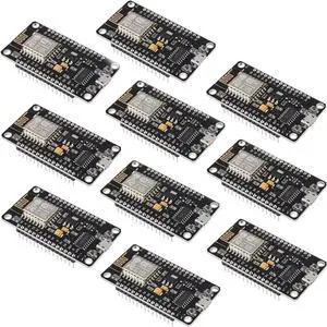 Dorhea 10PCS ESP8266 WiFi Development Internet Board NodeMCU LUA 4M Flash Serial Wireless Module CH340 Serial WiFi WLAN Communication Compatible with Board IDE/Micropython