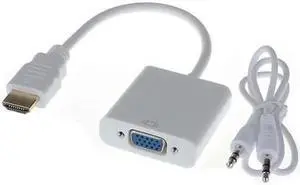 HDMI-compatible to VGA Cable HD Male to VGA Female RGB Analog VGA Video Audio Converter Adapter Cables HD 1080P forPC Laptop DVDLength: <=0.5m (0.5m and below)
Color: blue (with audio)