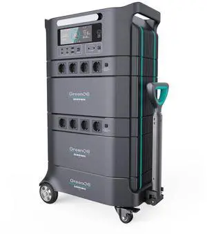 GreenOE Portable Power Station 6600W 6394Wh LFP Battery Solar Powered Generator