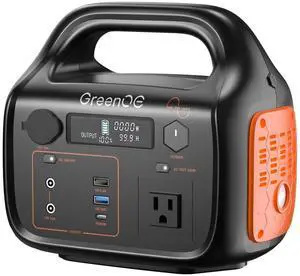 GreenOE Portable Power Station 300W 299Wh Solar Powered Generator with 7 Ports