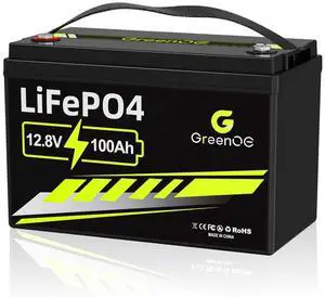 GreenOE 12V 100Ah LiFePO4 Battery Group 31 With Built-in 100A BMS For RV Home