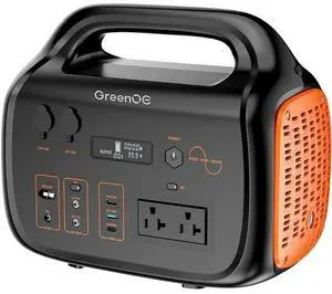 GreenOE Portable Power Station 1000W 1024Wh Solar Powered Generator for Outdoors