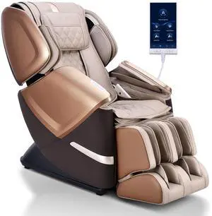 MYNTA 2025 4D Massage Chair for Full Body, 4D+2D Dual Mechanism with Waist & Shawl Heating, Zero Gravity Recliner Foot & Calf Massage, Extended SL-Track, Music Sync with Hi-Fi Bluetooth Speaker