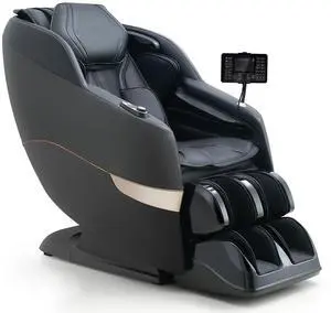 MYNTA 3D Massage Chair Full Body 2025 Shaitsu SL Track Massage Chairs with Zero Gravity Full Body Airbags & Heating, MC1650(Black)