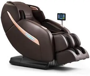 MYNTA Massage Chair Full Body, Zero Gravity SL Track Massage Recliner Chair with Heat, M1612 Expresso