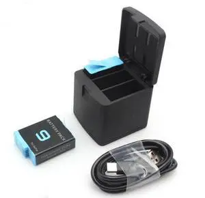 3-Channel Battery Charger & 2 Pack Battery For GoPro Hero 9 10 Black ADDBD-001