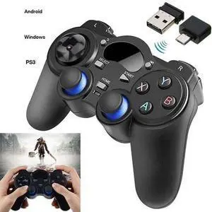 USB Wireless Gaming Controller Gamepad for PC-Laptop Computer&PS3&Android&Steam