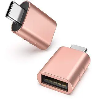 USB C to USB Adapter Pack of 2 USB C Male to USB3 Female Adapter Compatible with iPhone 17 Pro Max MacBook Pro Air 2024 iMac iPad mini Pro, Other Type C or Thunderbolt 5/4 Devices, Rose Gold USB C to USB Adapter Pack of 2 USB C Male to USB3 Female Adapter Compatible with iPhone 17 Pro Max MacBook Pro Air 2024 iMac iPad mini Pro, Other Type C or Thunderbolt 5/4 Devices, Rose Gold